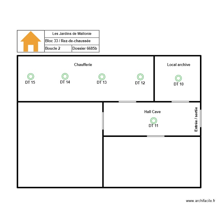 Plan MMA m. Plan de 5 pièces et 79 m2