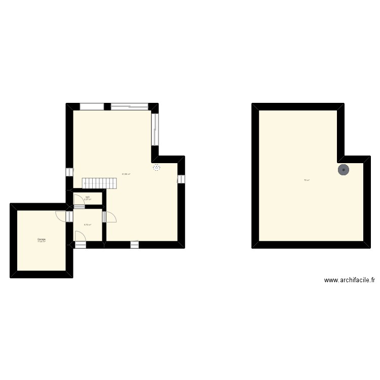 Lagrange - Projet 2. Plan de 5 pièces et 159 m2