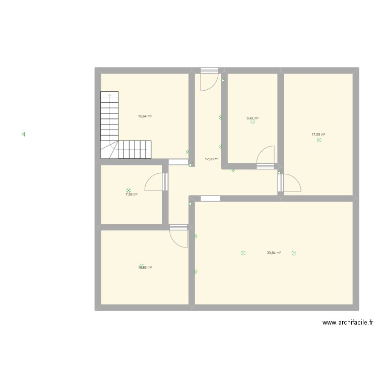 maisonParent2. Plan de 7 pièces et 111 m2