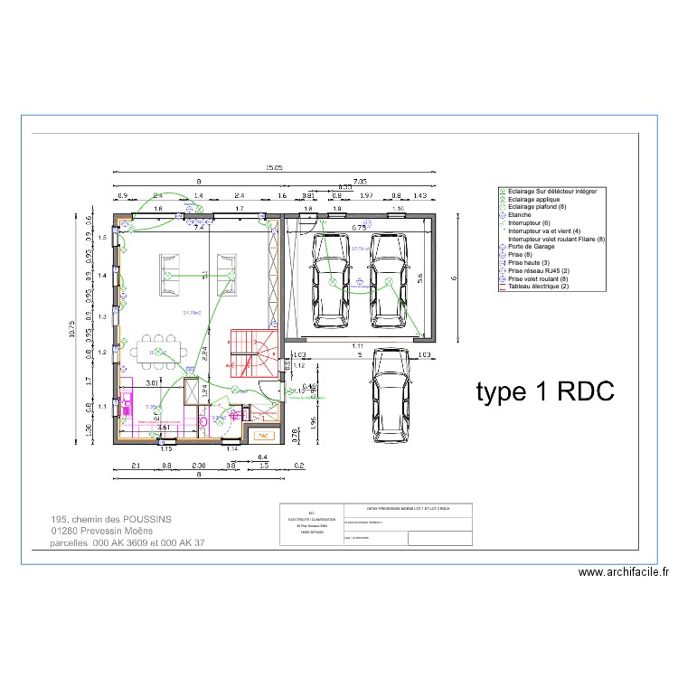 OKTAY PREVESSINS LOT 1 ET 2 RDCH. Plan de 0 pièce et 0 m2