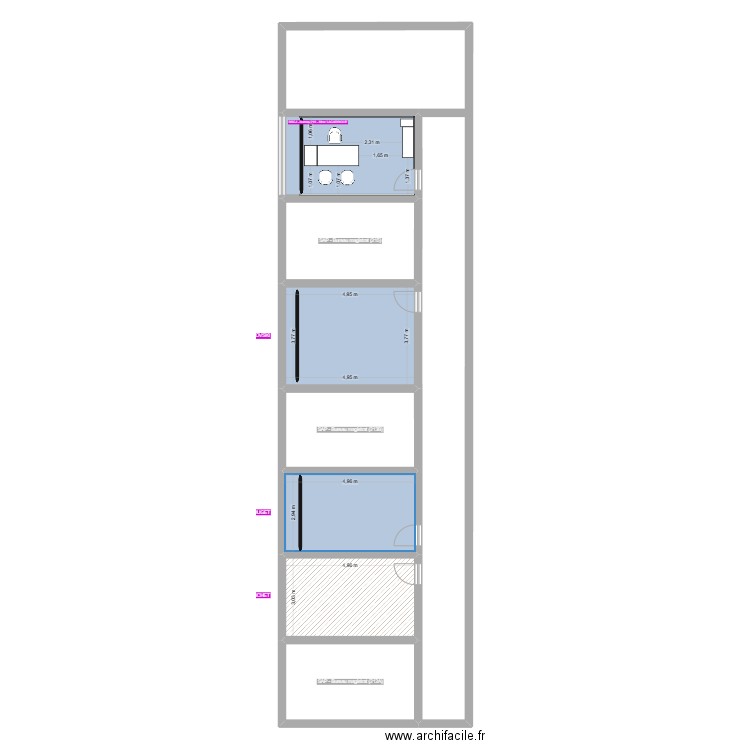 Plan SAP bis. Plan de 8 pièces et 167 m2