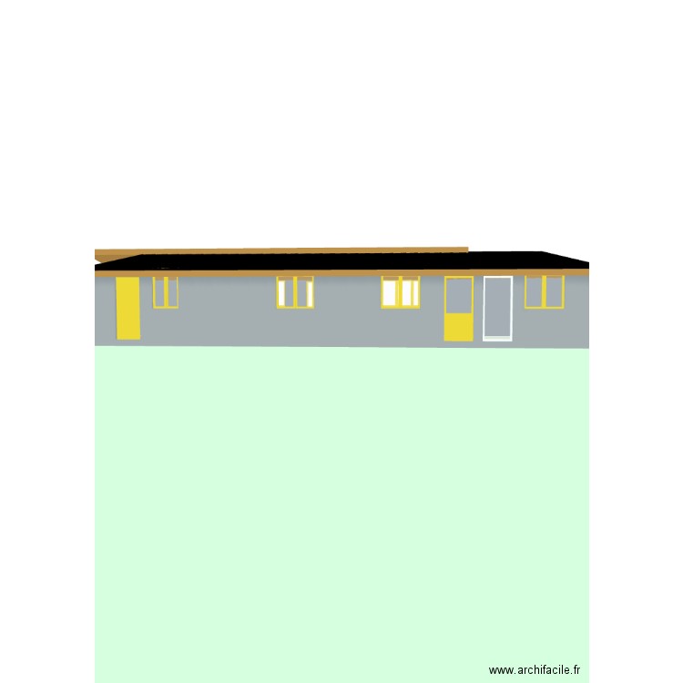 Maison. Plan de 1 pièce et 83 m2