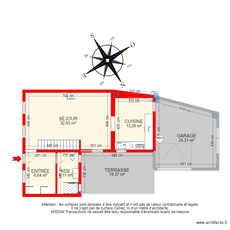 BI23570 -. Plan de 14 pièces et 151 m2