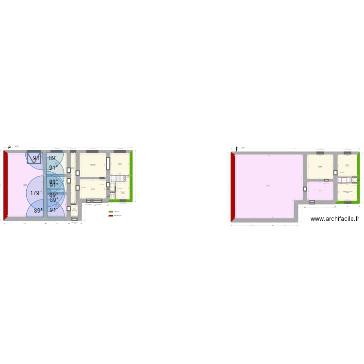 ML24013088 POIROT. Plan de 21 pièces et 412 m2