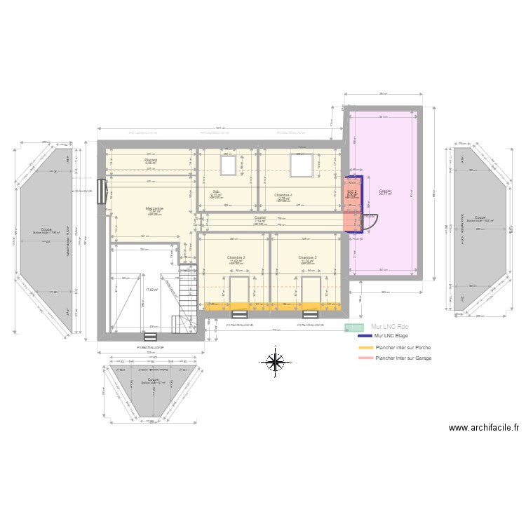 ML24009748. Plan de 21 pièces et 242 m2