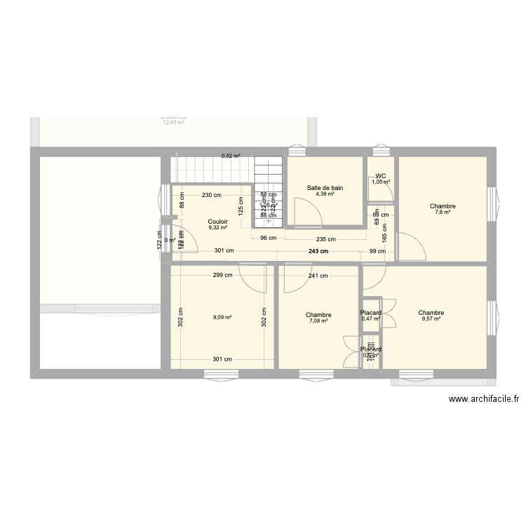 mont alban. Plan de 19 pièces et 120 m2