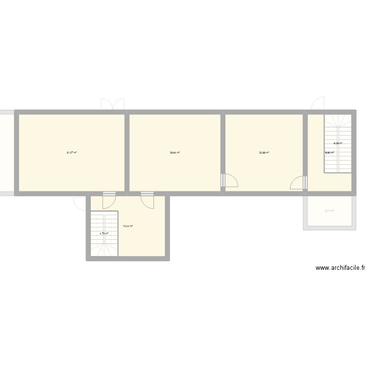 caj montgolfier. Plan de 14 pièces et 248 m2