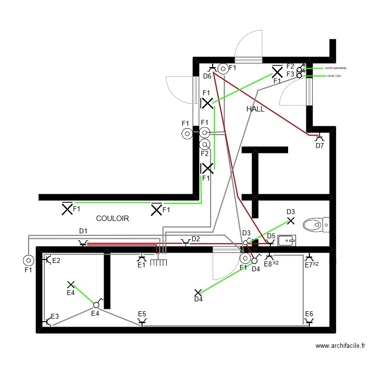 AVISCOURT HALL BUREAU. Plan de 0 pièce et 0 m2