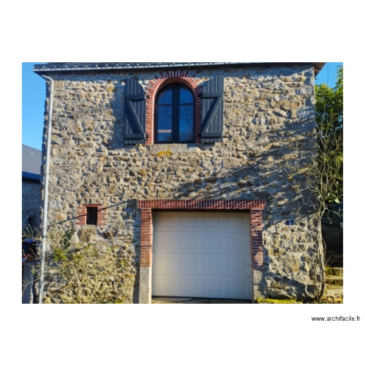 FACADE OUEST AVANT TRAVAUX. Plan de 0 pièce et 0 m2