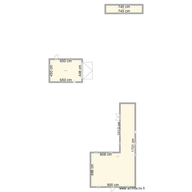 TOURELLE PLAN DE MASSE. Plan de 3 pièces et 132 m2