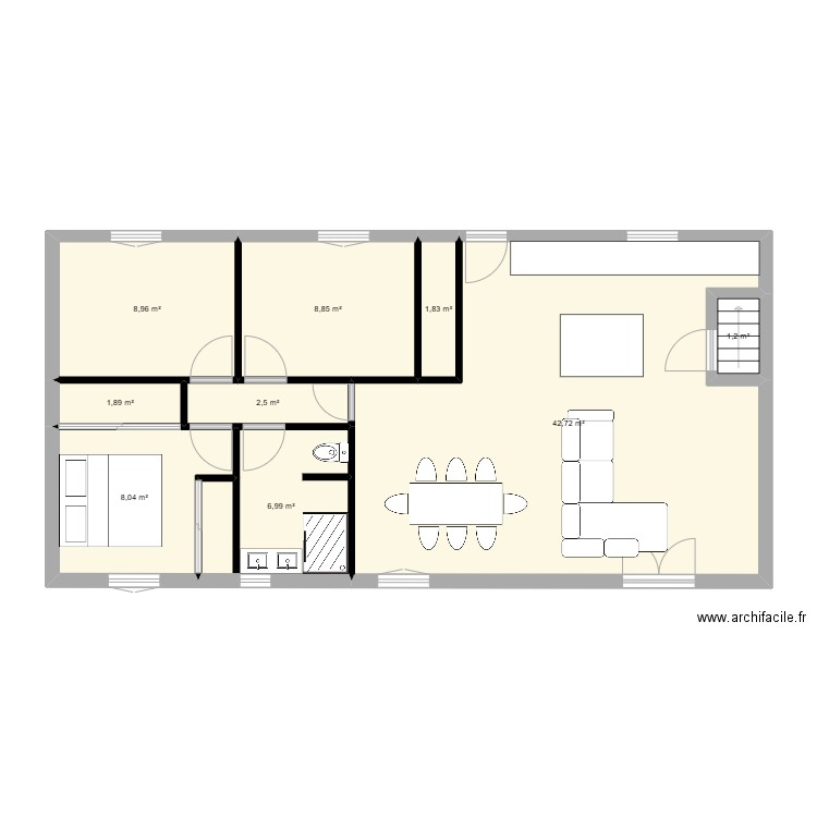 ST PRIEST S. Plan de 11 pièces et 165 m2