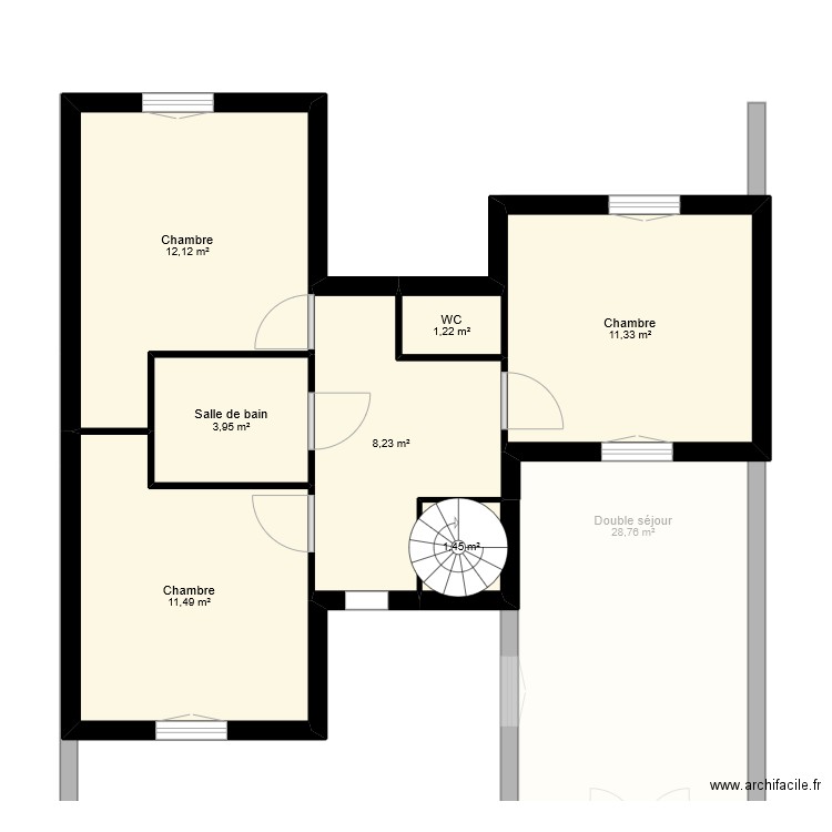 CERASA. Plan de 14 pièces et 116 m2