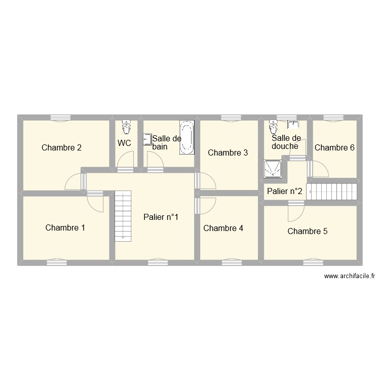 z4 plaix etage. Plan de 11 pièces et 101 m2