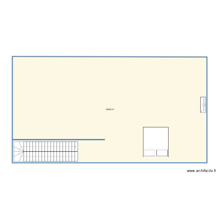 nini. Plan de 1 pièce et 139 m2