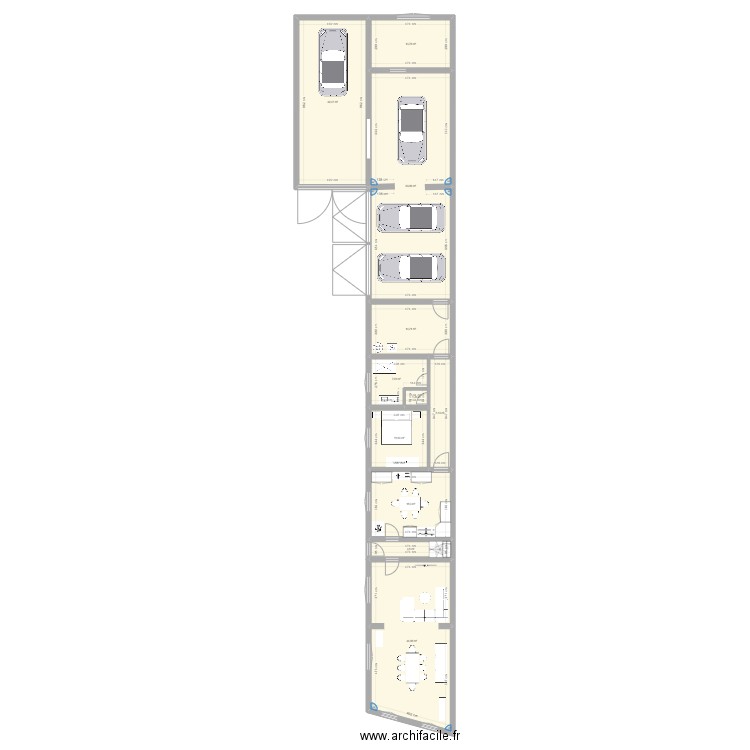 Rénovation St Benin. Plan de 11 pièces et 226 m2