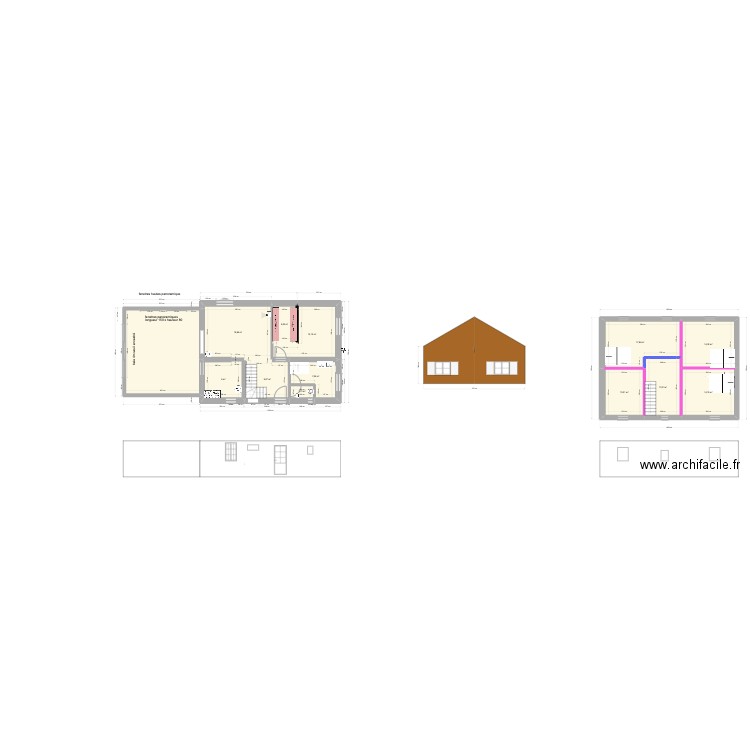 plan charpente/macon. Plan de 13 pièces et 168 m2