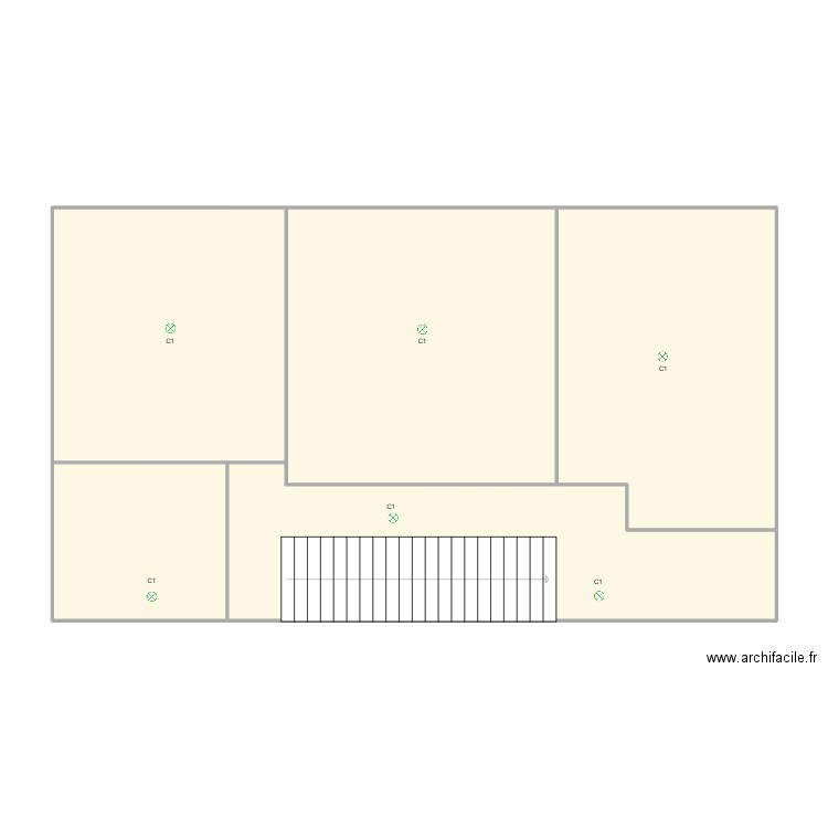 CAVE . Plan de 5 pièces et 110 m2