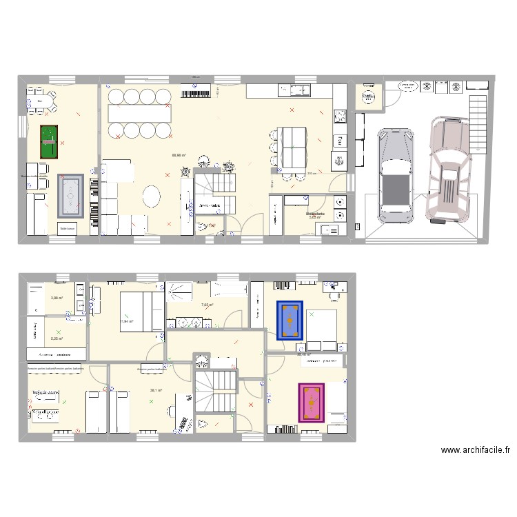 Maison FSP FINAL. Plan de 10 pièces et 189 m2