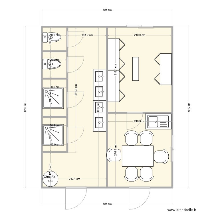 ORIZON CHANTIER LENTILLY. Plan de 7 pièces et 28 m2