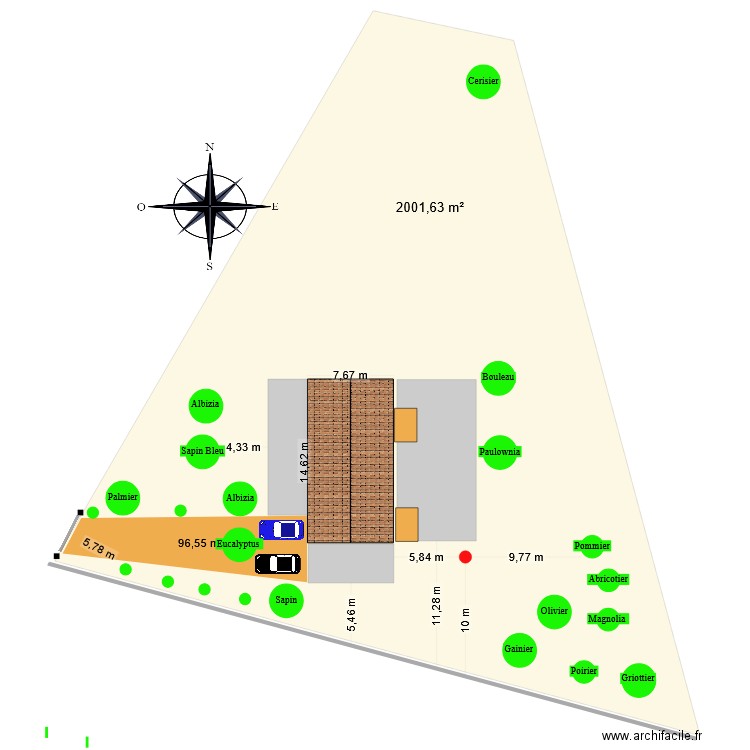 MAISON. Plan de 0 pièce et 0 m2