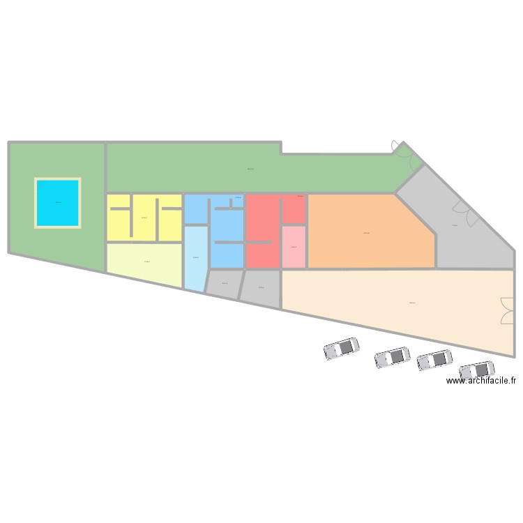 appart 1810C. Plan de 13 pièces et 957 m2