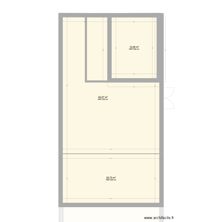 BI 1. Plan de 6 pièces et 170 m2