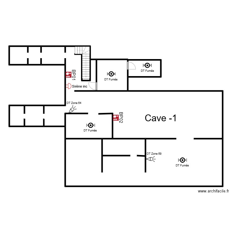 Cph Cave. Plan de 1 pièce et 6 m2