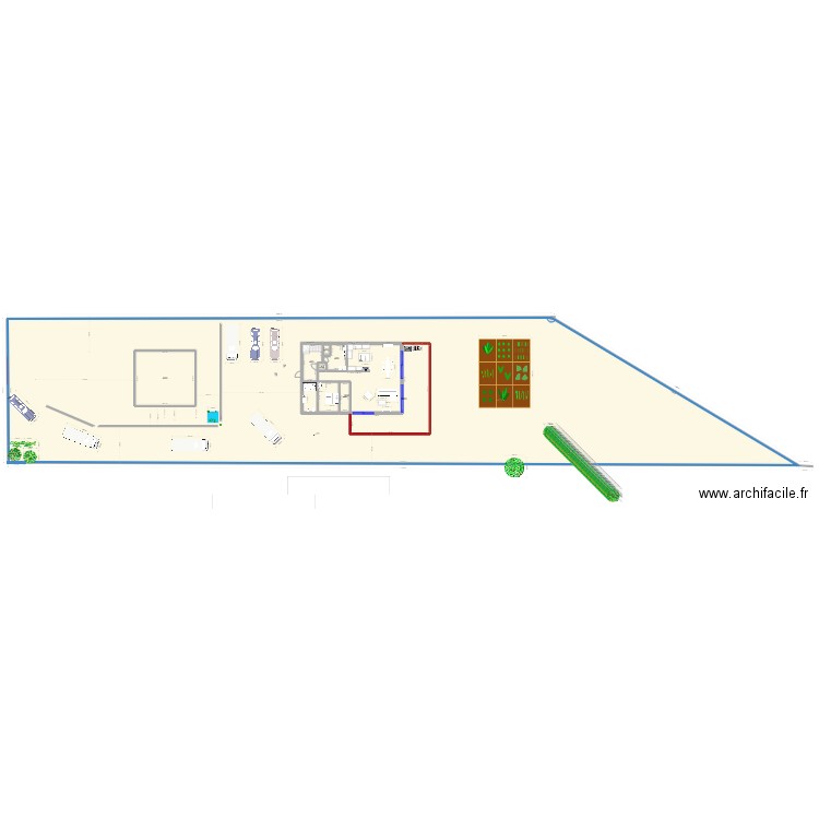 SOUS SOL. Plan de 15 pièces et 2620 m2