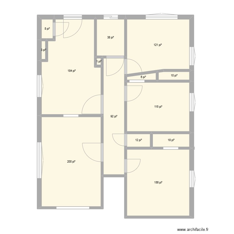 FY Origine. Plan de 14 pièces et 89 m2