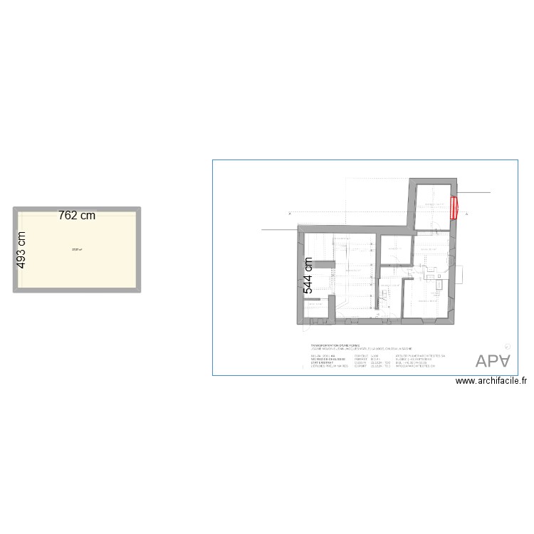 Premier plan 18.12.24. Plan de 1 pièce et 38 m2