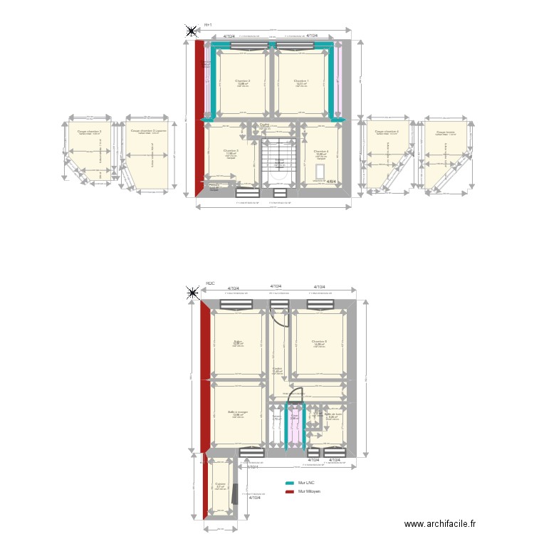 Ml24015271 Chuillet. Plan de 17 pièces et 137 m2