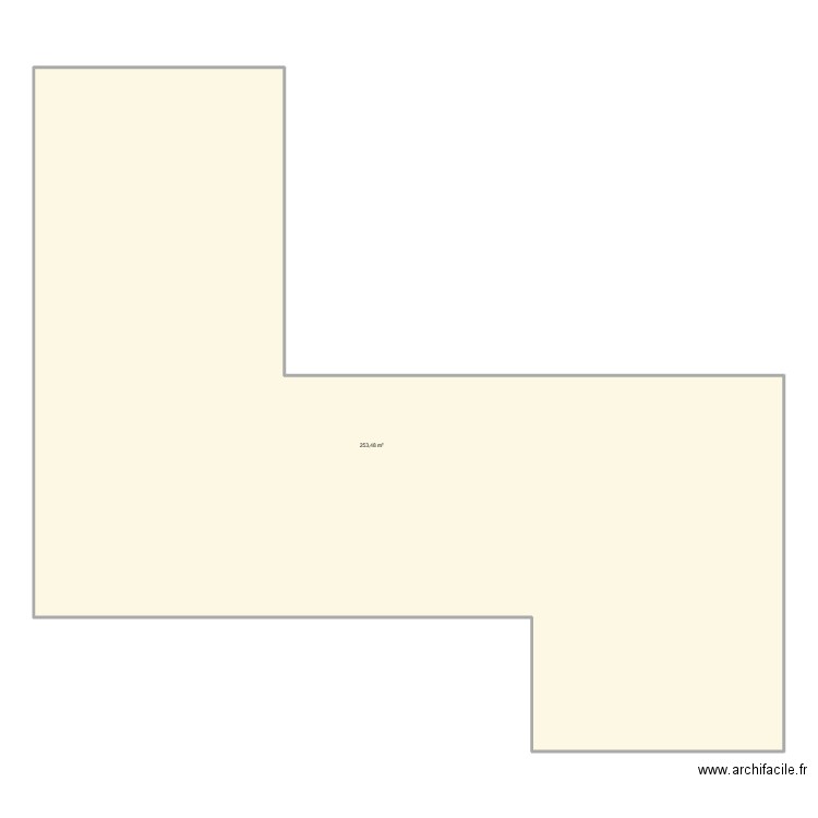 La Cordeille Bât I3. Plan de 1 pièce et 253 m2