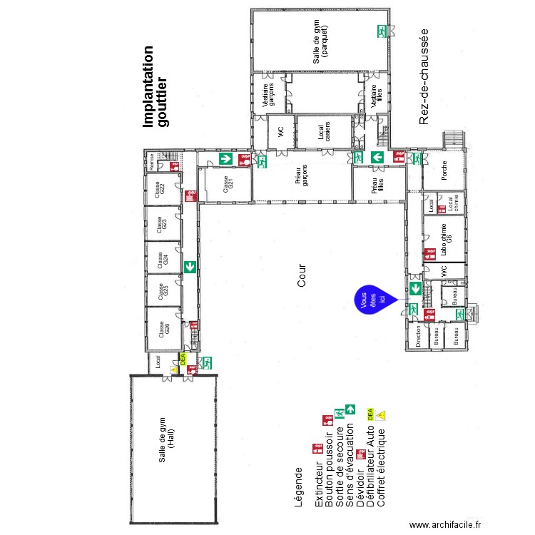 Gouttier RDC 2. Plan de 0 pièce et 0 m2