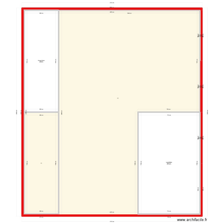 Plan Sci Artisan 2000 RDC 2. Plan de 7 pièces et 484 m2