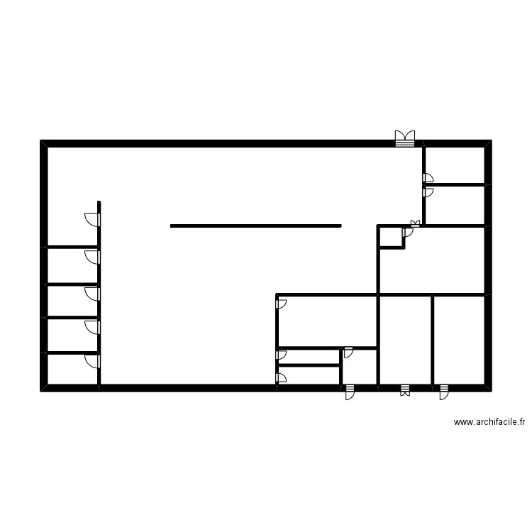 Bâtiment A Auchan . Plan de 15 pièces et 53 m2