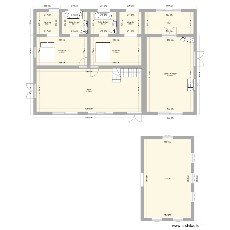 SCI LABOGA. Plan de 10 pièces et 164 m2