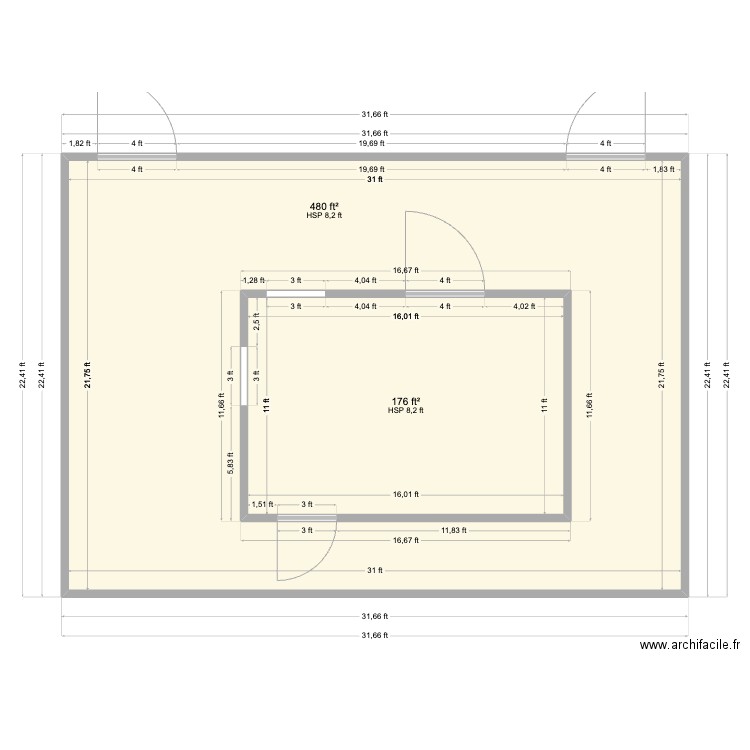 Keytronic Viet Single. Plan de 2 pièces et 79 m2