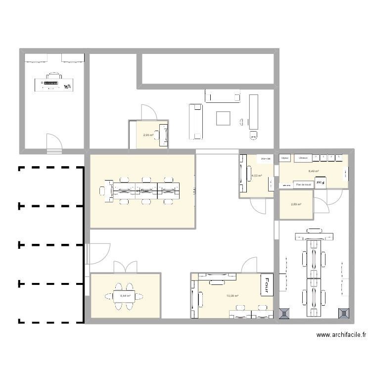 Dom2300 - Plan St imier. Plan de 7 pièces et 56 m2