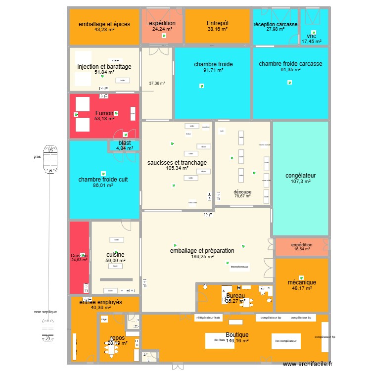 nb2025gelec. Plan de 29 pièces et 1450 m2