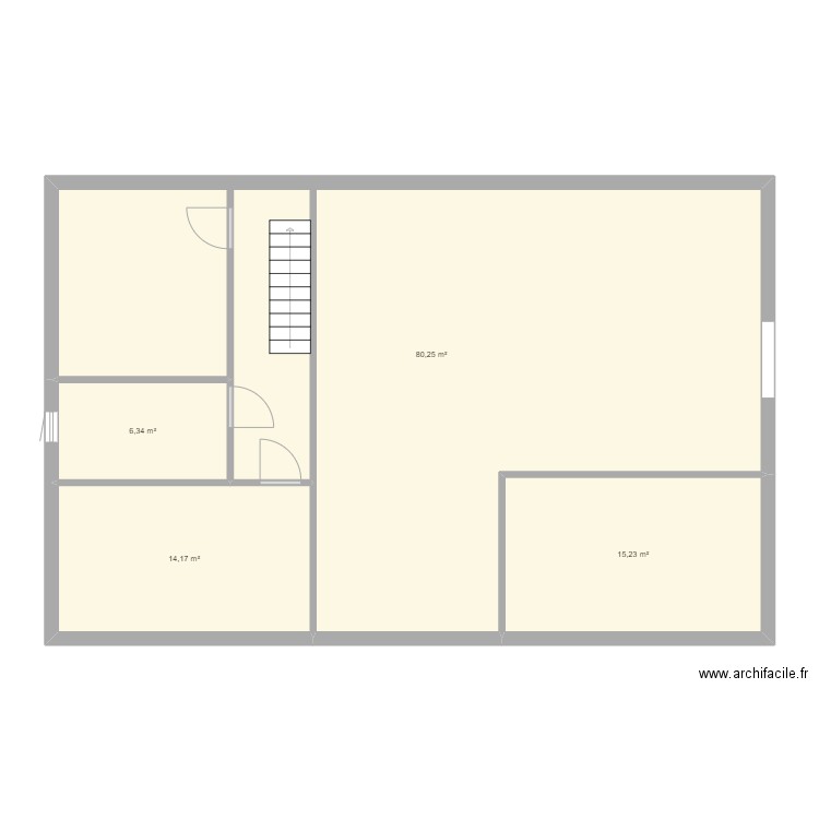 allassac. Plan de 4 pièces et 116 m2