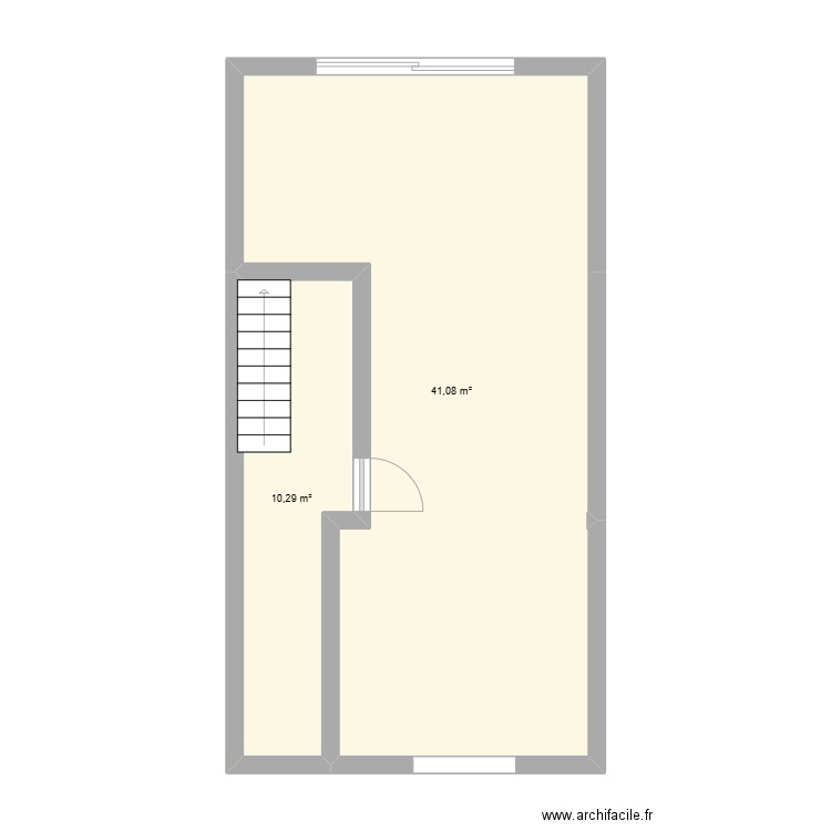 Buttg2. Plan de 2 pièces et 51 m2