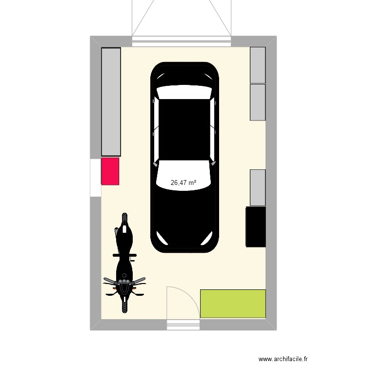 GARAGE LOSNE . Plan de 1 pièce et 26 m2