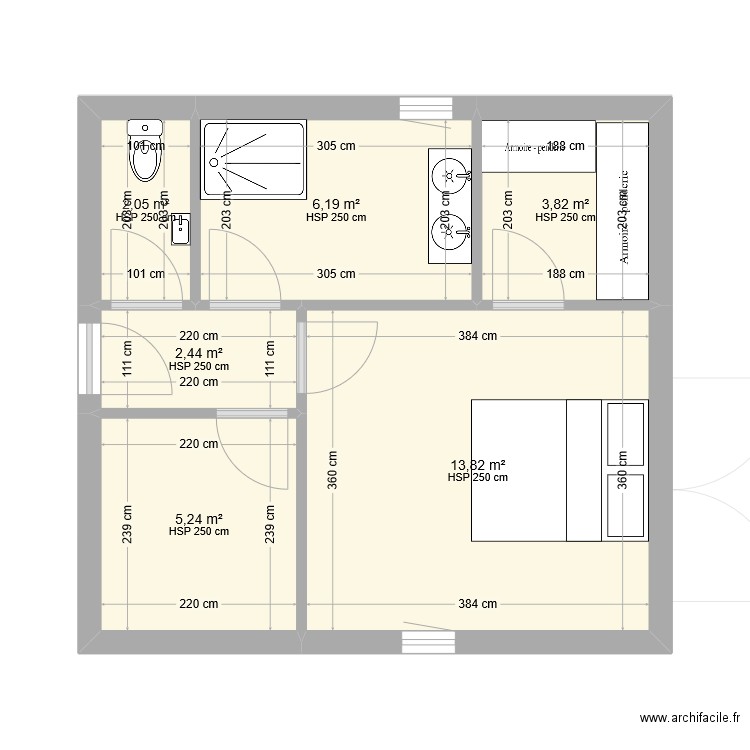 Brandouille.Grange.VP2.0. Plan de 17 pièces et 135 m2