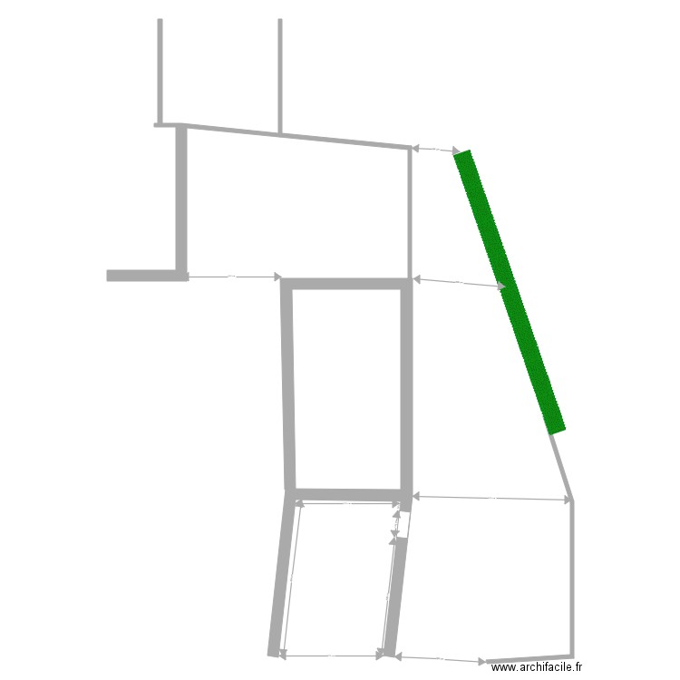 Propriété Gournay vue de dessus. Plan de 0 pièce et 0 m2