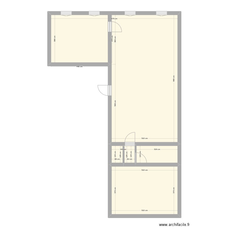 apartement2. Plan de 4 pièces et 92 m2