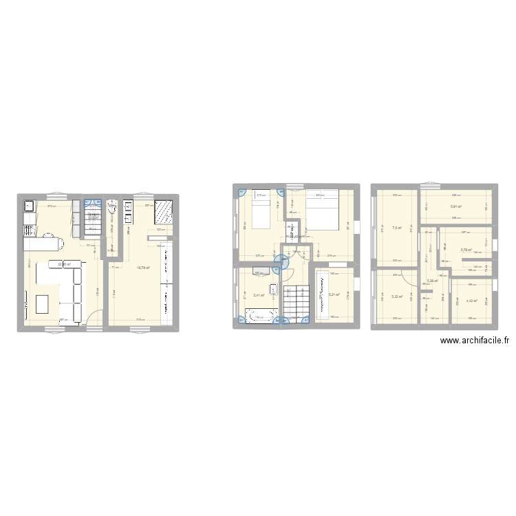 mallet. Plan de 12 pièces et 109 m2