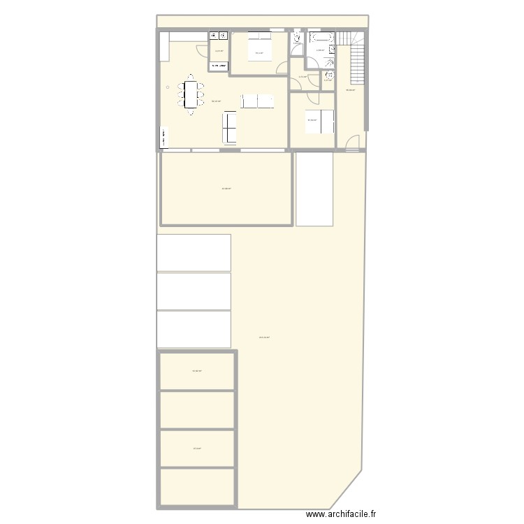 Ploemel RDC. Plan de 13 pièces et 498 m2