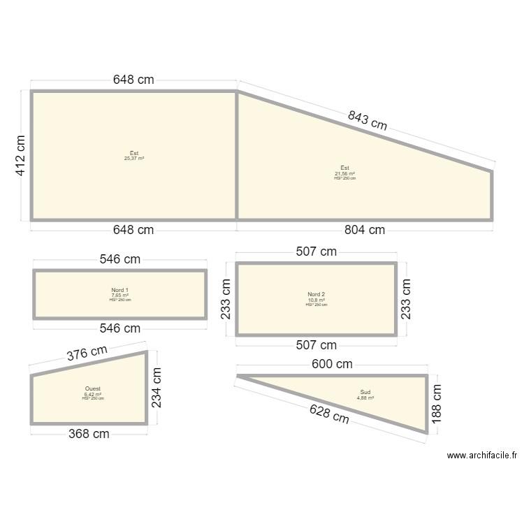 PENNINCKX FACADES. Plan de 6 pièces et 77 m2