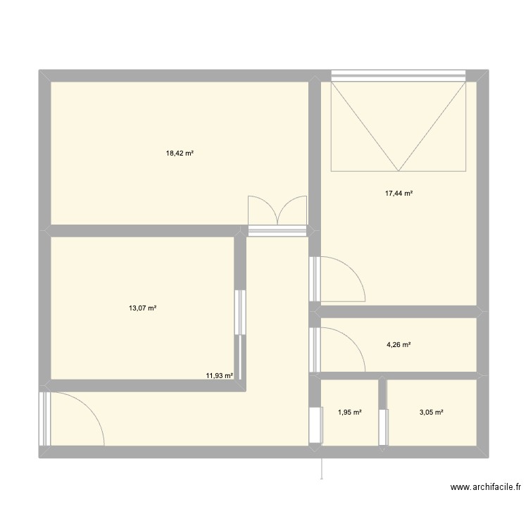 My Home. Plan de 7 pièces et 70 m2