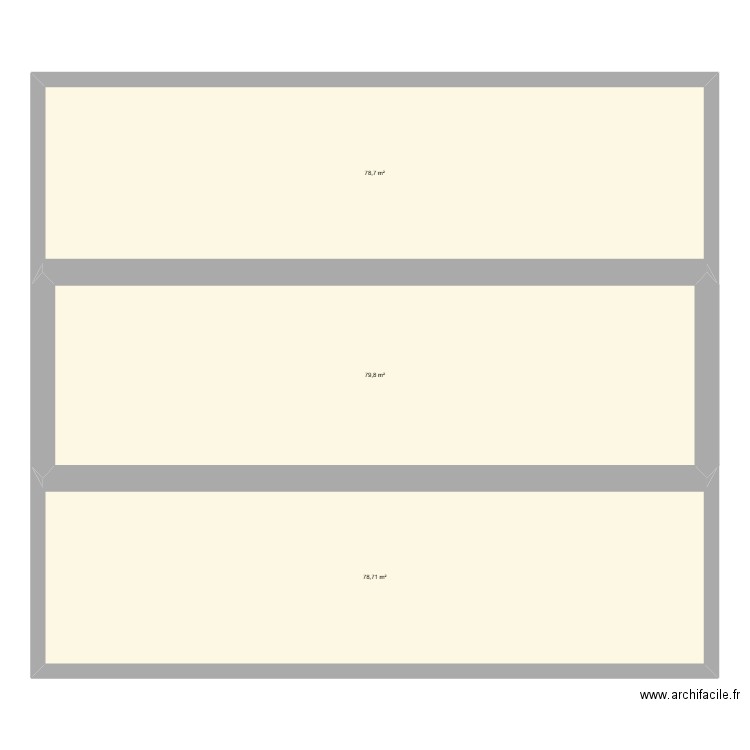 PLAN AVEC ISOLATION. Plan de 3 pièces et 237 m2